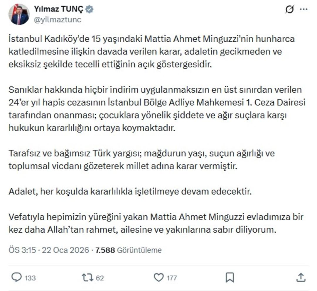 Mattia Ahmet Minguzzi yi katledenlerin cezaları onandı! 3