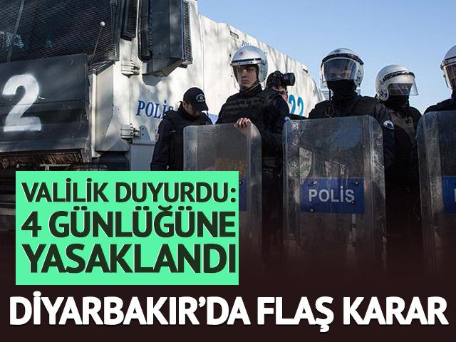 Diyarbakır'da 4 g&uuml;nl&uuml;k yasak! Valilik duyurdu: 25 Ocak mitingi işaret edildi
