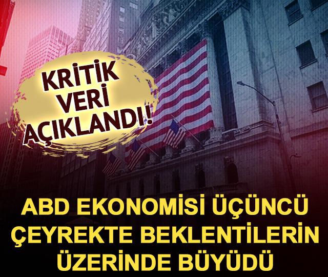 ABD ekonomisi üçüncü çeyrekte beklentilerin üzerinde büyüdü