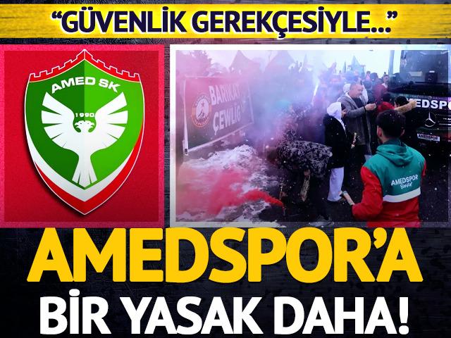 Amedspor'a bir k&ouml;t&uuml; haber daha! Erzurum'dan sonra Sivas deplasmanı da "Yasak"lı