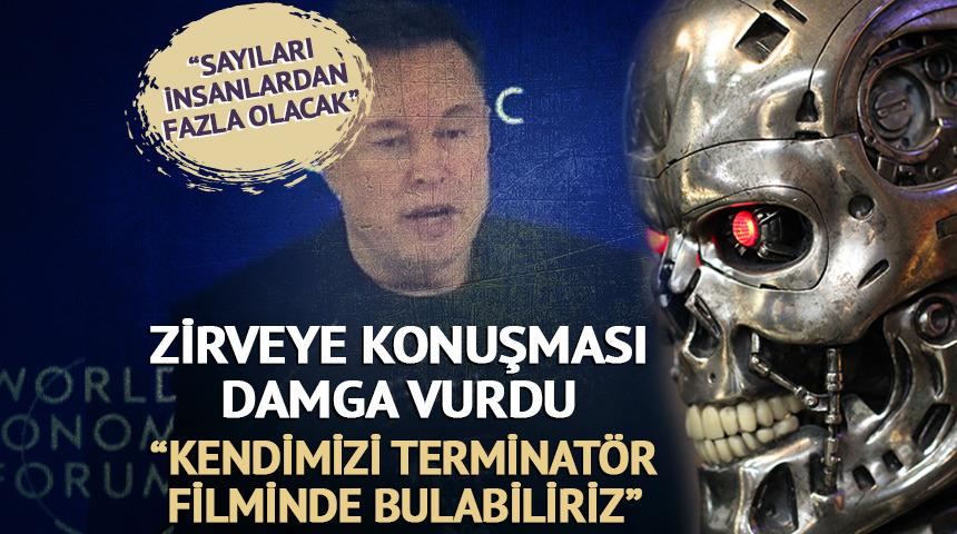 "Terminat&ouml;r" uyarısı! Elon Musk'ın konuşması g&uuml;ndem oldu
