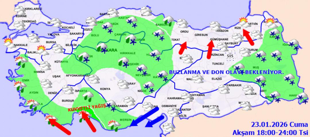 Meteoroloji den saatli uyarı: Tüm yurdu etkisi altına aldı! Kuvvetli kar ve sağanak yağış... 3