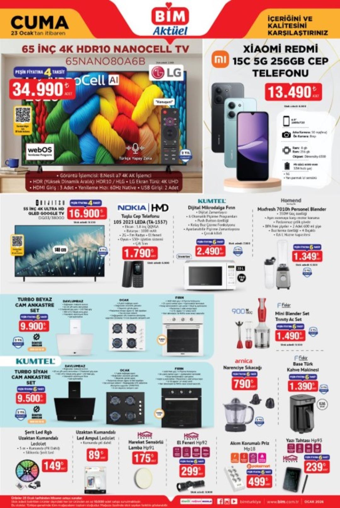 BİM e LG televizyon geliyor! 23 Ocak 2026 BİM katalog yayınlandı! 1