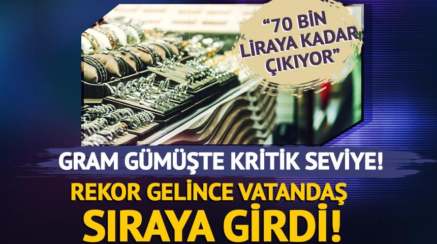 G&uuml;m&uuml;ş rekor &uuml;st&uuml;ne rekor kırdı!  G&uuml;m&uuml;ş eşyası olanlar soluğu g&uuml;m&uuml;ş&ccedil;&uuml;de aldı