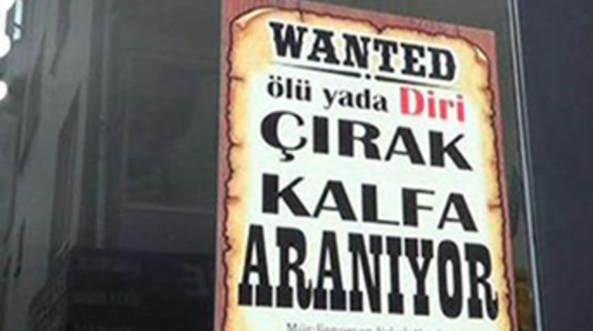 Esnaf çırak bulamıyor, çare orijinal afişler!
