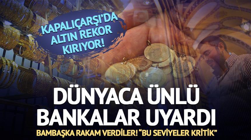 Kapalı&ccedil;arşı&rsquo;da altın rekor kırıyor! Bank of America ve JPMorgan&rsquo;dan yeni rapor: "Bu seviyeler kritik!"
