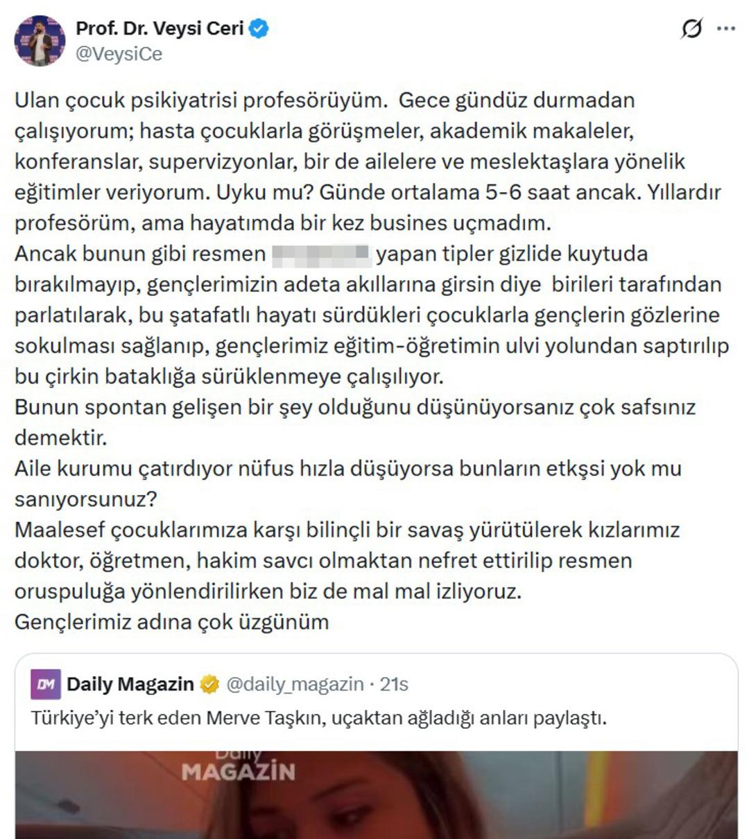 Merve Taşkın &uuml;lkeyi terk ederken g&ouml;zyaşlarını tutamadı! &Uuml;nl&uuml; profes&ouml;r ağzına geleni saydı!   Bunun gibi tipler...   5