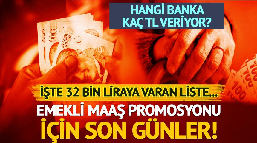 Emekli maaş promosyonu oranları değişti! Hangi banka ne kadar veriyor? İşte o liste...
