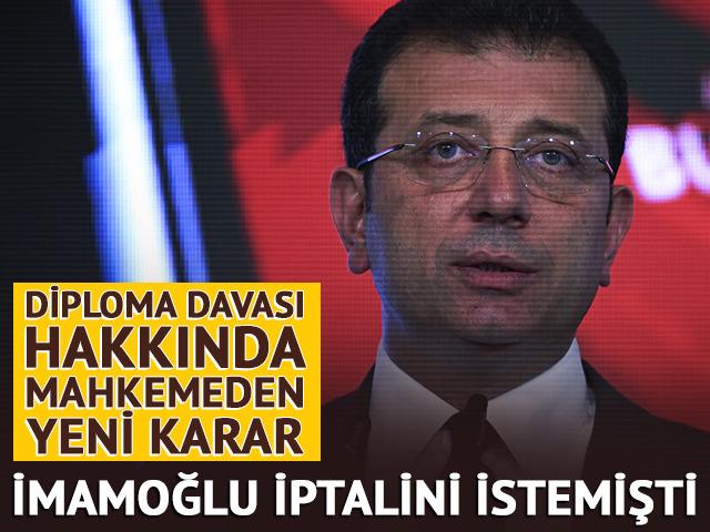 'Diploma' davası hakkında yeni gelişme