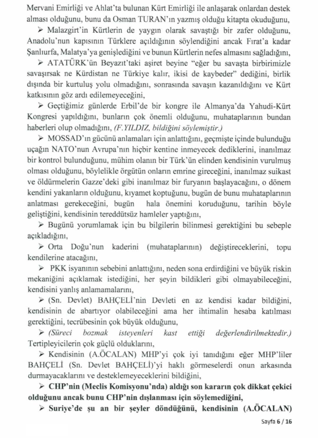 Ter&ouml;rist elebaşı &Ouml;calan a İmralı ziyaretinin tutanakları ortaya &ccedil;ıktı! TBMM 16 sayfalık metni paylaştı 6