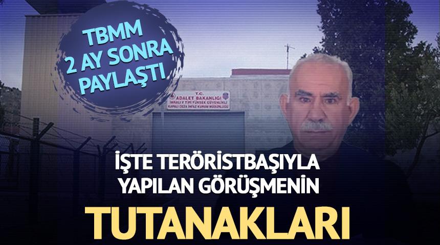 Ter&ouml;rist elebaşı &Ouml;calan'a İmralı ziyaretinin tutanakları ortaya &ccedil;ıktı