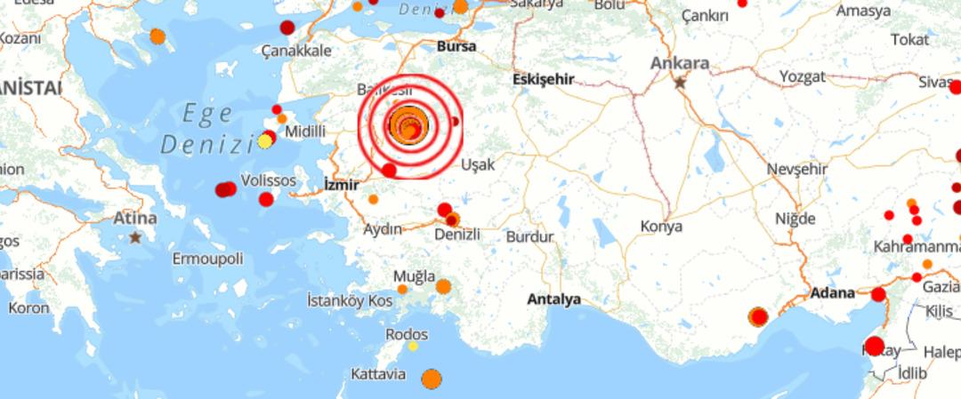 Son dakika: Balıkesir de 5.1 şiddetinde deprem oldu! İstanbul, Bursa, İzmir, &Ccedil;anakkale de de hissedildi 1