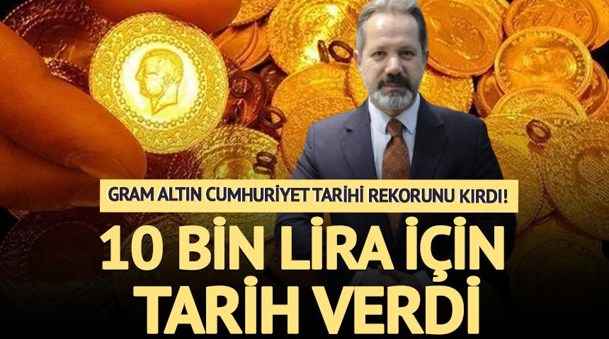 İslam Memiş'ten gram altın i&ccedil;in &ccedil;arpıcı tahmin! 10 bin lira i&ccedil;in tarih verdi