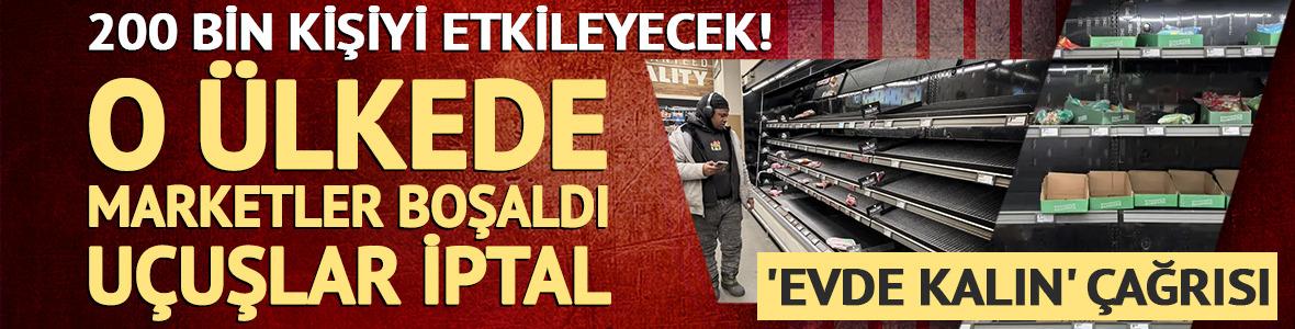 ABD'de marketler boşaldı, u&ccedil;uşlar iptal...