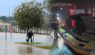 Antalya'da sağanak yolları g&ouml;le d&ouml;nd&uuml;rd&uuml;: Hayat fel&ccedil; oldu!