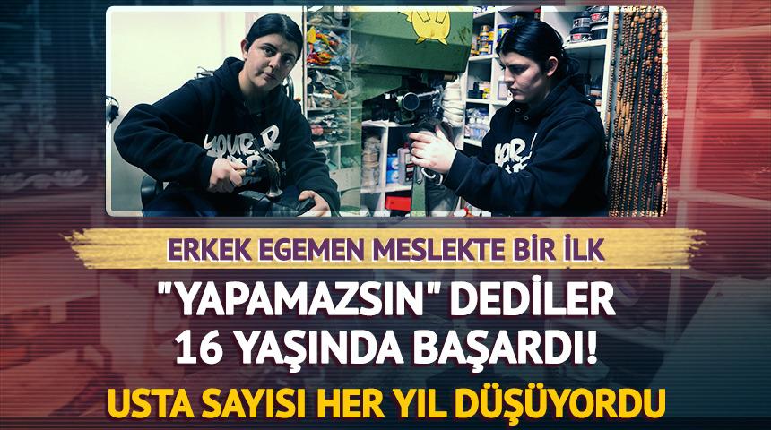 Erkek egemen meslekte bir ilk: "Yapamazsın" dediler, 16 yaşında başardı!