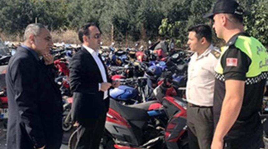 Çevreye rahatsızlık veren motosikletler toplanıyor