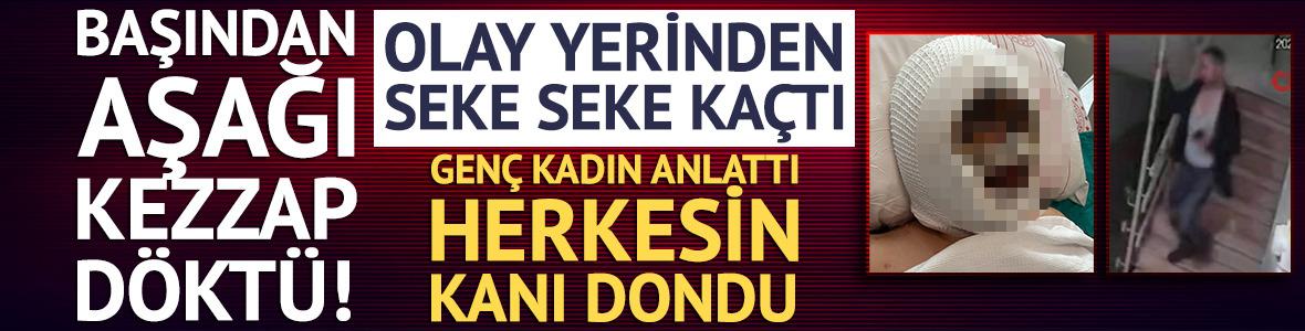 Eski eşi başından aşağı kezzap d&ouml;kt&uuml;! Olay yerinden seke seke ka&ccedil;tı