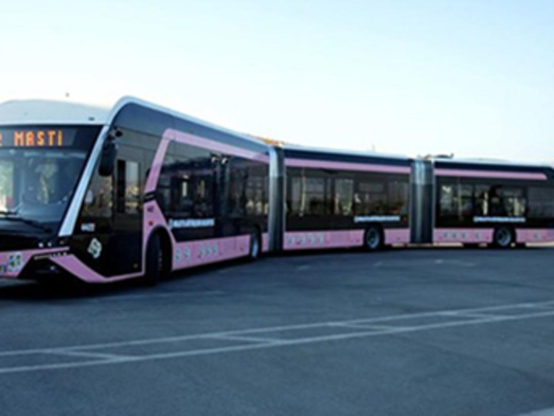 Pembe tramb&uuml;s sefere başladı