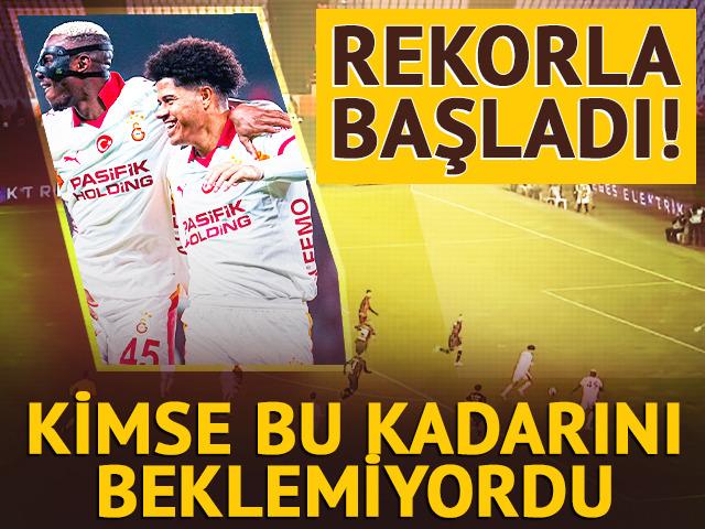 Galatasaray'da Sara ile rekorlu başlangı&ccedil;! Fatih Karag&uuml;mr&uuml;k'&uuml; 31.saniyede avladı