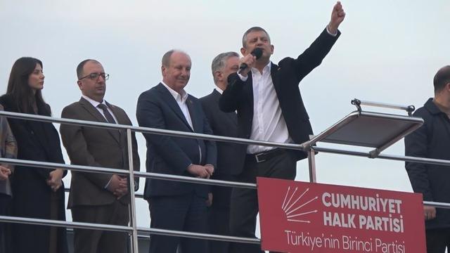 CHP Genel Başkanı Özel, Yalova'daki mitingde konuştu
