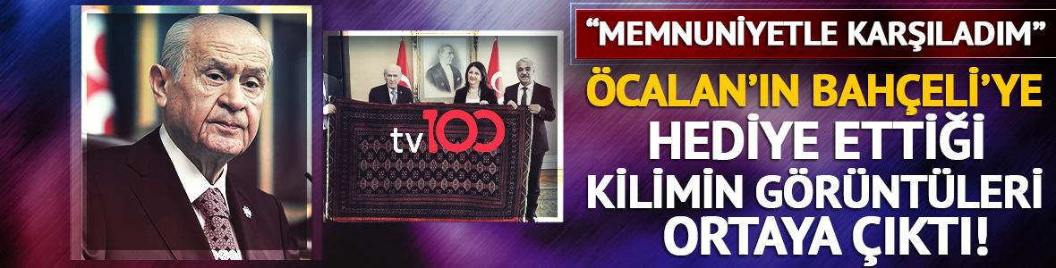 &Ouml;calan'ın Devlet Bah&ccedil;eli'ye hediye ettiği kilimin g&ouml;r&uuml;nt&uuml;leri ortaya &ccedil;ıktı!