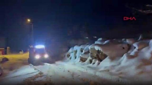 Gaziantep - Kardan yolu kapanan köyde rahatsızlanan kadına ekipler ulaştı