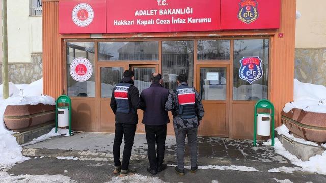 Hakkari'de 9 yıl 9 ay kesinleşmiş hapis cezası bulunan hükümlü yakalandı