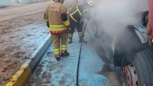 Reyhanlı’da tır yangını