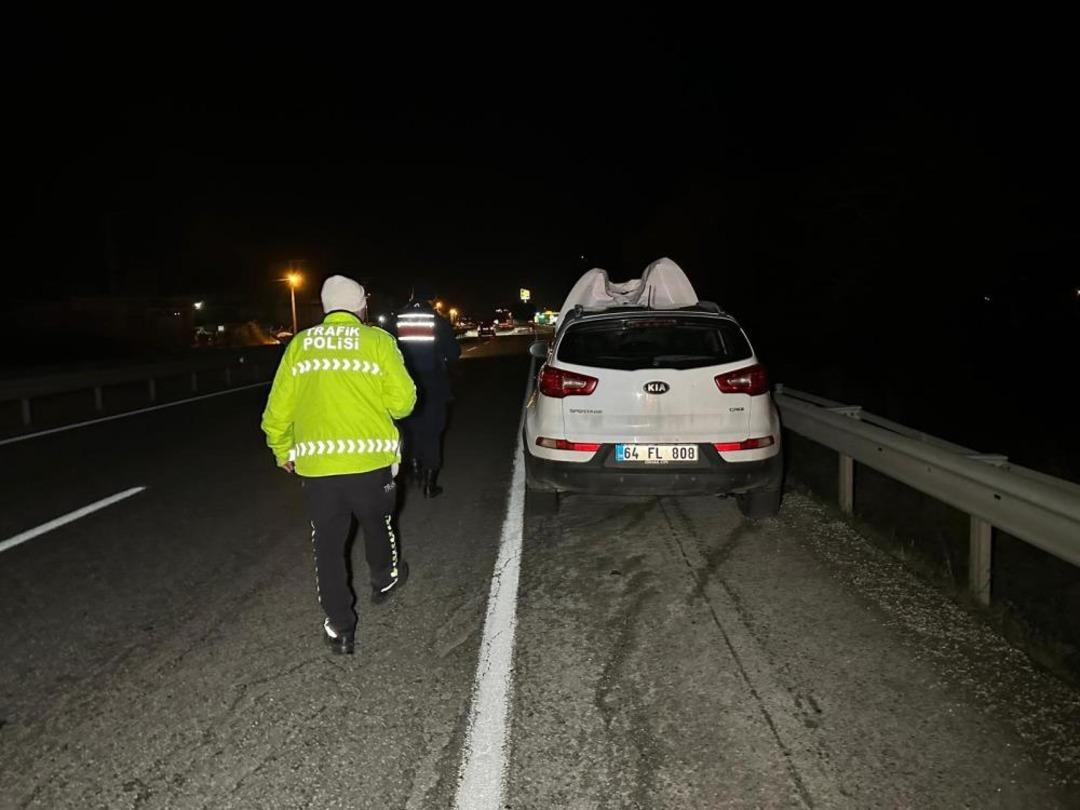 Uşak&rsquo;ta cipin &ccedil;arptığı yaya hayatını kaybetti 1