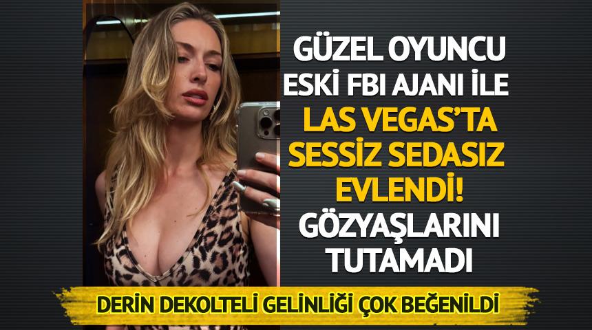 Eski FBI Ajanı ile sessiz sedasız evlendi! İşte gelinliği