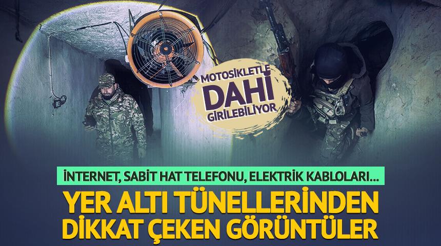 YPG'nin Suriye'deki t&uuml;nelleri g&ouml;r&uuml;nt&uuml;lendi