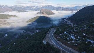 Mest eden sis manzarası böyle görüntülendi