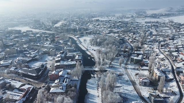 Kars’ta beyaz örtü