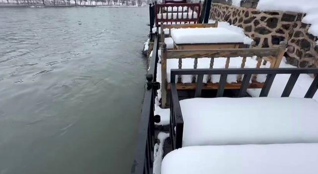 Yoğun kar, Dicle Nehri&rsquo;nde su seviyesini arttırdı 3