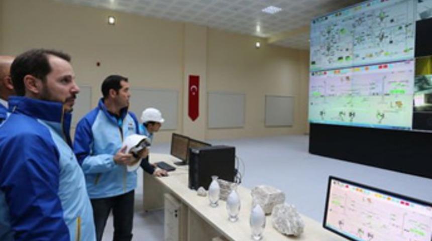 Bakan Albayrak, Kırka Bor İşletmesinde incelemelerde bulundu
