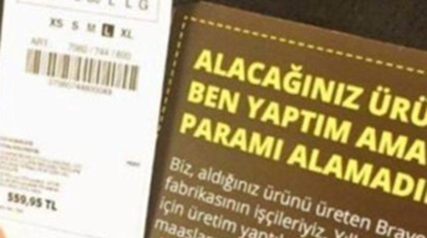 Zara ürünlerinde isyanın etiketi! Parasını alamayan işçiler isyan etti