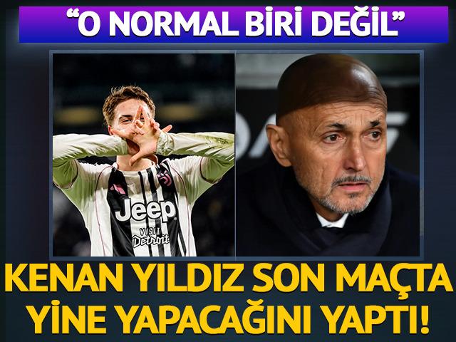 Kenan Yıldız geceye damga vurdu! Spaletti'den ma&ccedil; sonu itiraf: O normal değil!
