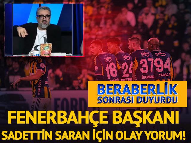 Serdar Ali &Ccedil;elikler'den G&ouml;ztepe ma&ccedil;ı sonrası olay yorum! "Fenerbah&ccedil;e'de Sadettin Saran Mayıs'ta bırakacak"