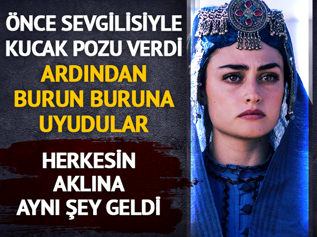 Sevgilisiyle burun buruna uyurken poz verince...