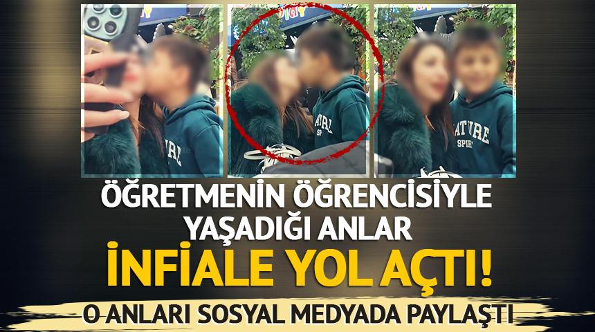 İnfiale yol a&ccedil;an g&ouml;r&uuml;nt&uuml;ler! &Ouml;ğretmen &ouml;ğrencisini defalarca kez dudağından &ouml;pt&uuml;