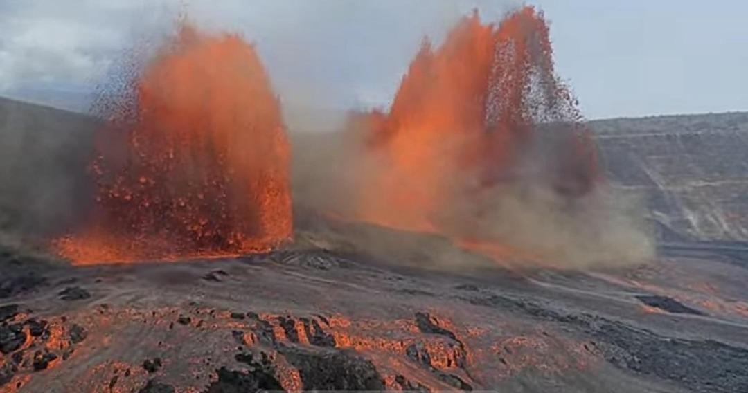 Saatlerce sürdü: Lavlar yüzlerce metreye püskürdü! Hawai de korkutan manzara 2
