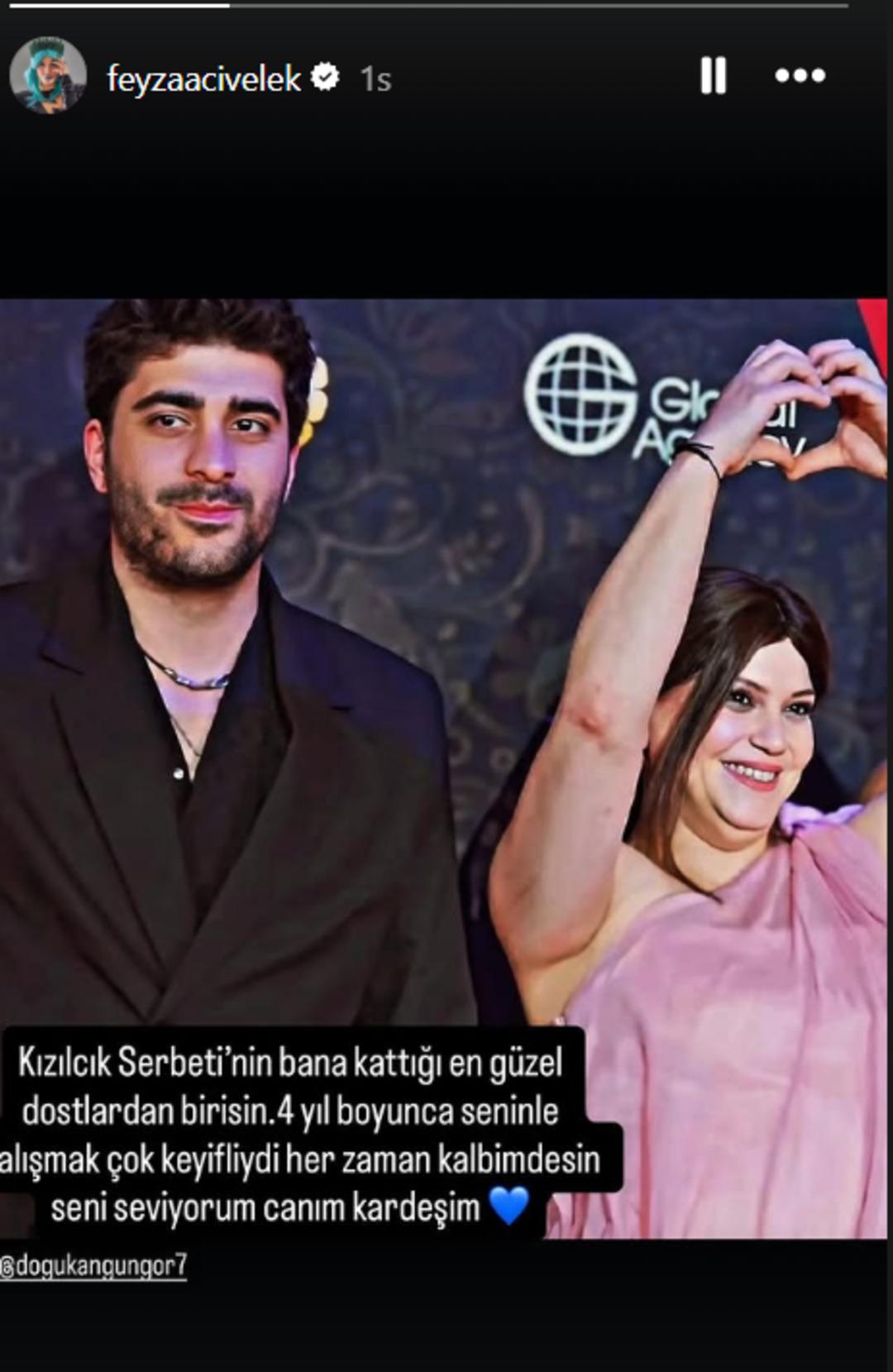 Feyza Civelek ten Doğukan G&uuml;ng&ouml;r paylaşımı: Canım kardeşim! 1