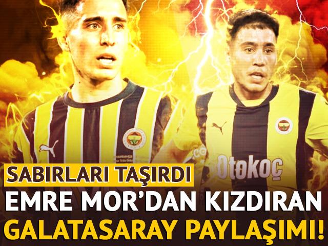 Fenerbah&ccedil;e'de gece yarısı krizi! Emre Mor'dan skandal "Galatasaray" paylaşımı