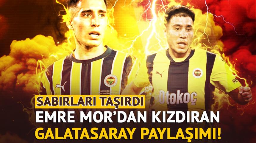 Fenerbah&ccedil;e'de gece yarısı krizi! Emre Mor'dan skandal "Galatasaray" paylaşımı
