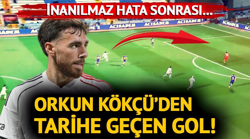 Beşiktaş'ta suskunluk bozuldu, Orkun K&ouml;k&ccedil;&uuml; "merhaba" dedi! Gol&uuml; attı, Sergen Yal&ccedil;ın'a koştu