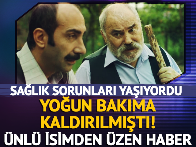 &Uuml;nl&uuml; oyuncu yoğun bakımdaydı! &Uuml;zen haber