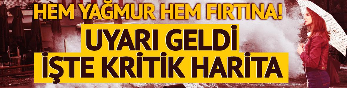Hem yağış hem fırtına geliyor! Meteoroloji'den 17 il i&ccedil;in uyarı