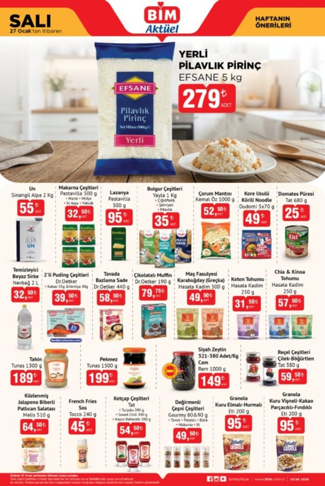 27 Ocak 2026 BİM Aktüel haftanın önerileri kataloğu yayınlandı!  2