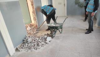 Y&uuml;k&uuml;ml&uuml;ler, İsmet İn&ouml;n&uuml; İlkokulu&rsquo;nu temizledi